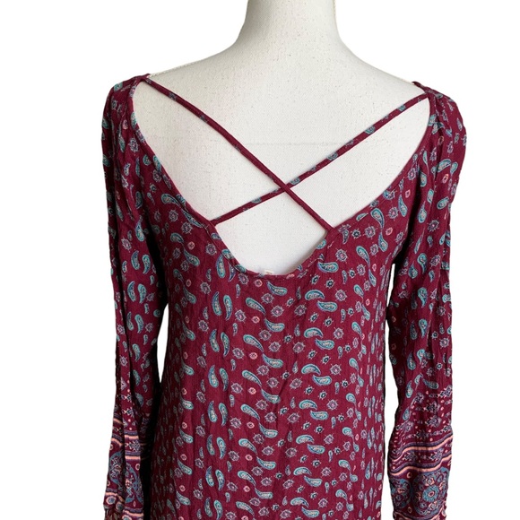 En Creme Boho Frayed Dress Size Large - Picture 14 of 17